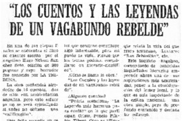 "Los cuentos y las leyendas de un vagabundo rebelde".