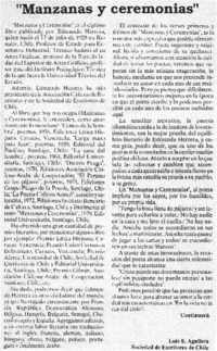 "Manzanas y ceremonias"