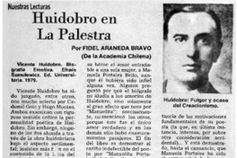 Huidobro en la palestra