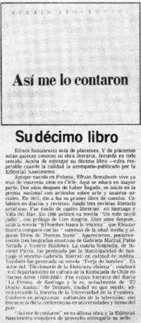 Su décimo libro