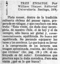 Tres Ensayos