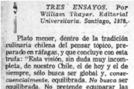 Tres Ensayos