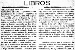 "Llanquihue 1852-1977. Aspectos de una coloniación"