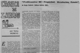 "Problematica DC: propiedad, revolución, estado"