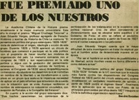 Fué premiado uno de los nuestros