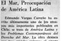 El mar, preocupación de América Latina