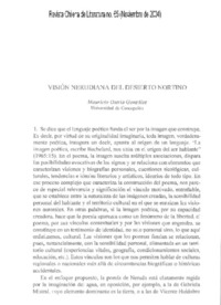 Visión nerudiana del desierto nortino