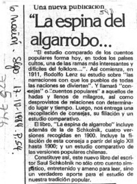 "La espina del algarrobo...".
