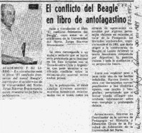 El conflicto del Beagle en libro de antofagastino.
