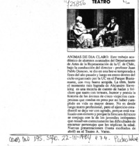 Animas de día claro