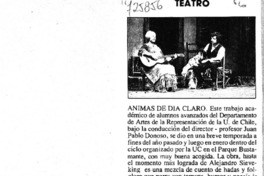 Animas de día claro