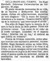 De la mano del tiempo.