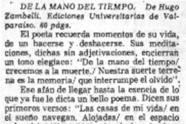 De la mano del tiempo.