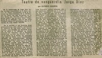 Teatro de vanguardia: Jorge Díaz