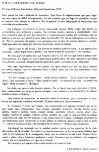 Por la cerradura del espejo