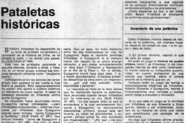 Pataletas históricas