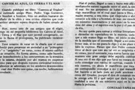 Cantos al azul, la tierra y el mar