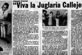 "Viva la juglaría callejera" : [entrevistas]
