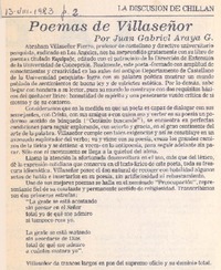 Poemas de Villaseñor
