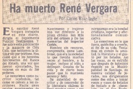 Ha muerto René Vergara