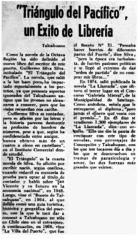 "Triángulo del Pacífico", un exito de librería.