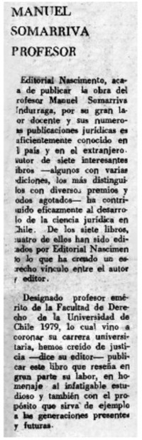 Manuel Somarriva profesor