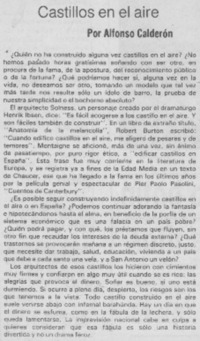 Castillos en el aire.