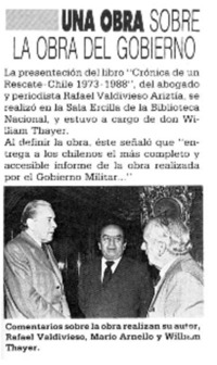 Una obra sore la obra del gobierno.