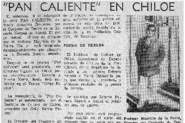 "Pan caliente" en Chiloé.