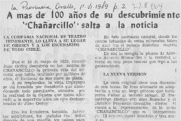A más de 100 años de su descubrimiento "Chañarcillo" salta a la noticia.