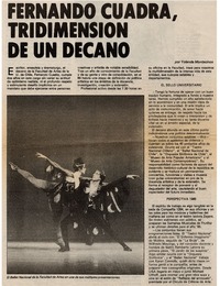 Fernando Cuadra, tridimensión de un decano : [entrevistas]