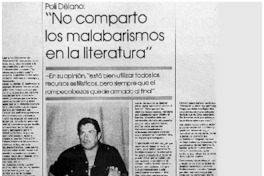 No comparto los malabarismo en la literatura": [entrevista]