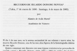 Recuerdo de Ricardo Donoso Novoa