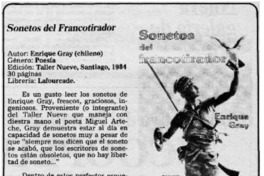 Sonetos del francotirador