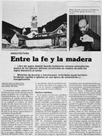 Entre la fe y la madera