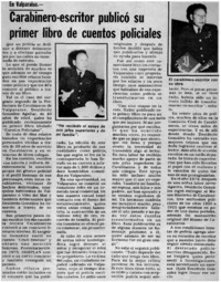 Carabinero-escritor publicó su primer libro de cuentos policiales.