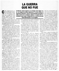 La Guerra que no fue