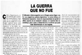 La Guerra que no fue