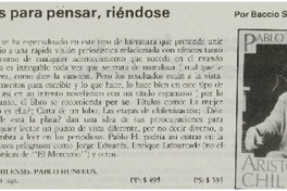 Crónicas par apensar, riéndose