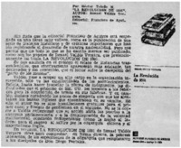 "La revolución de 1891"