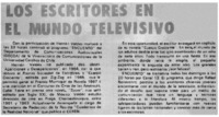 Los escritores en el mundo televisivo.