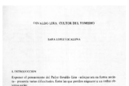 Osvaldo Lira: cultor del tomismo