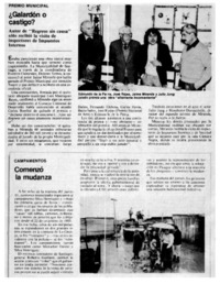 ¿Galardón o castigo?.