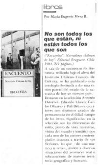 No son todos los que están, ni están todos los que son