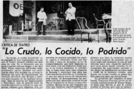 Lo crudo, lo cocido y lo podrido"