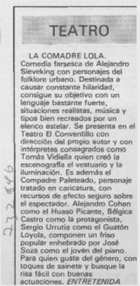La comadre lola