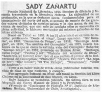 Sady Zañartu.