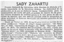 Sady Zañartu.
