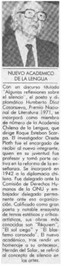 Nuevo Académico de La Lengua.