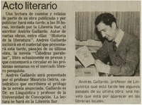 Acto literario.